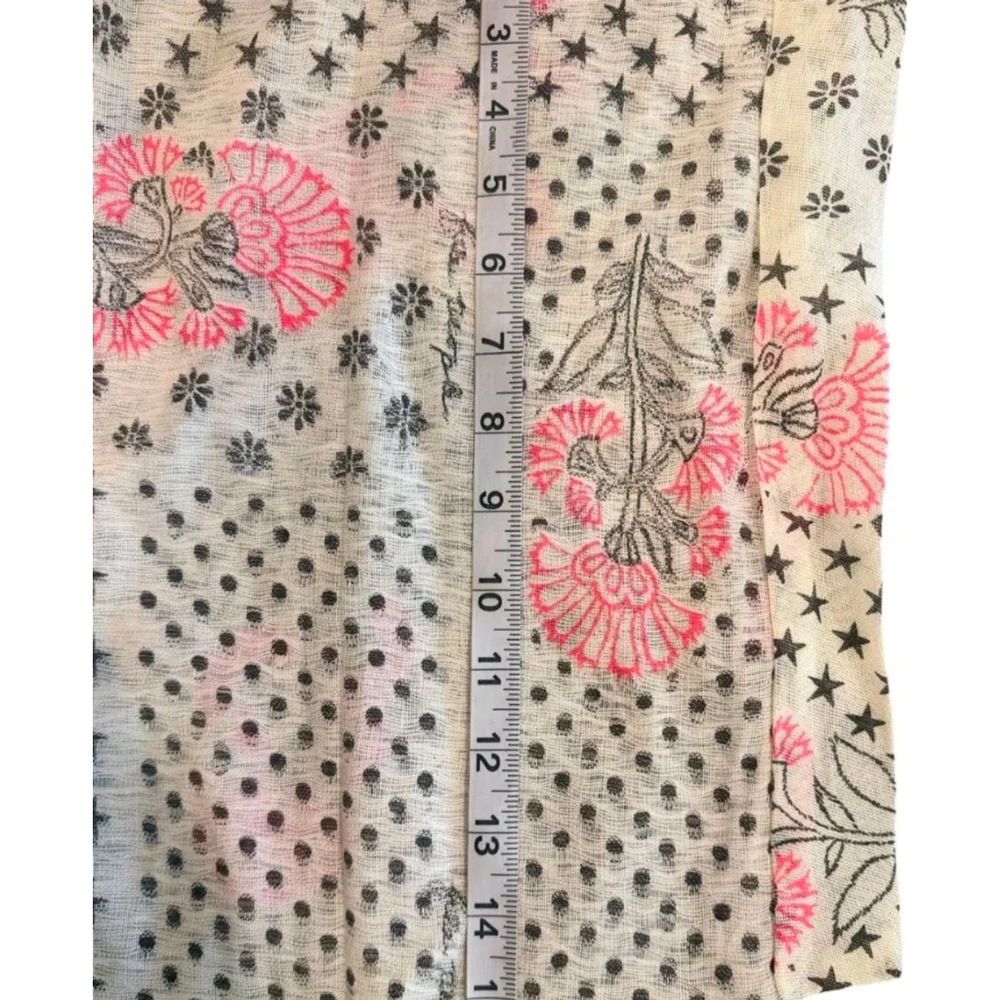 Free People Canvas Grocery Tote – Floral Star Print